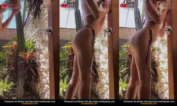 Üvey Anne Havuzdan Çıkarken Dildo Kullanıyor